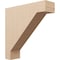 Ekena Millwork 8"W x 32"D x 32"H Thin Burlington Rough Cedar Woodgrain TimberThane Corbel, Primed Tan CORUR08X32X32BURRCPR - alternate 1